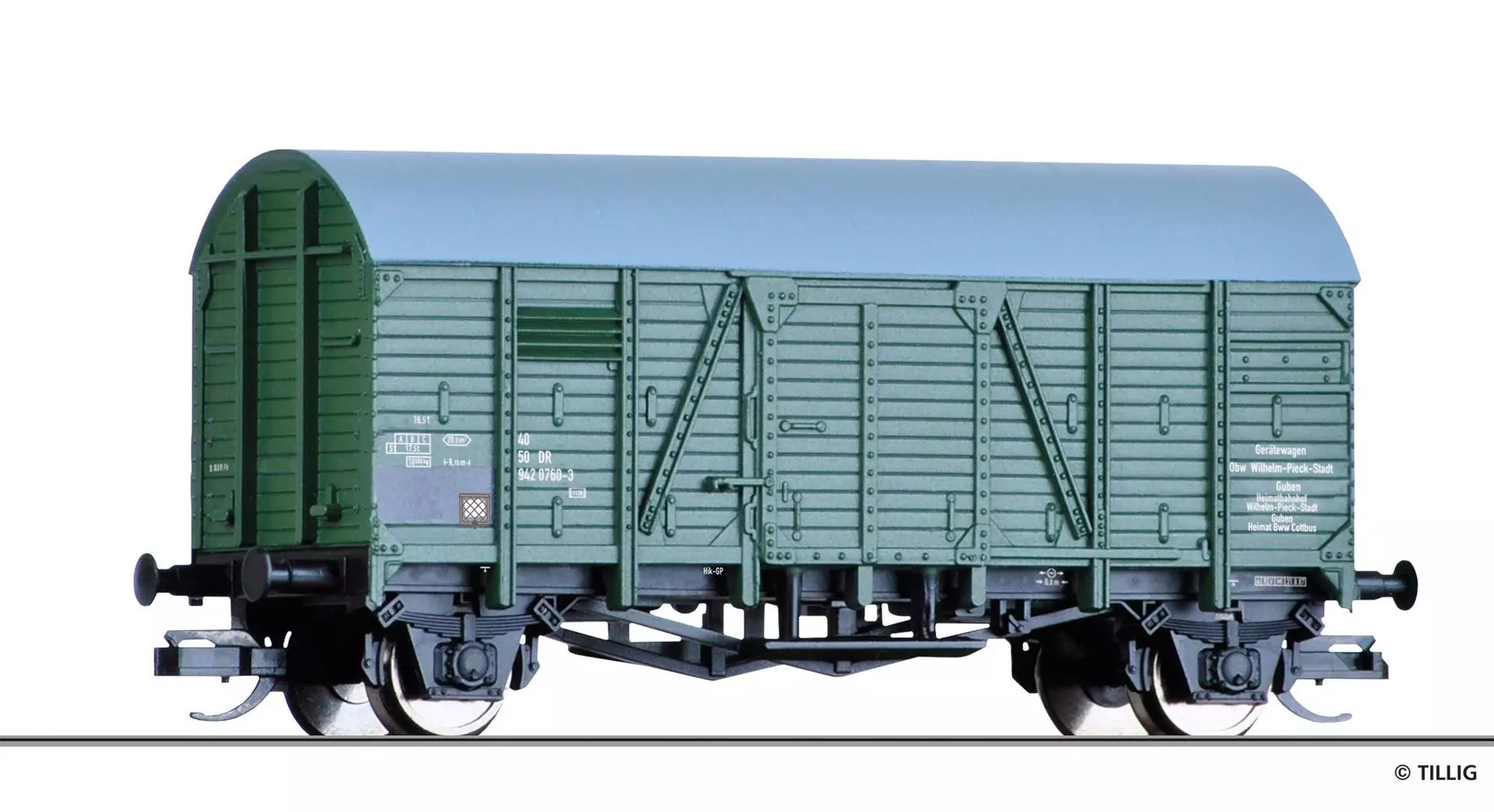 Tillig 95233 - Bauzug-Gerätewagen DR Ep.IV TT 1:120