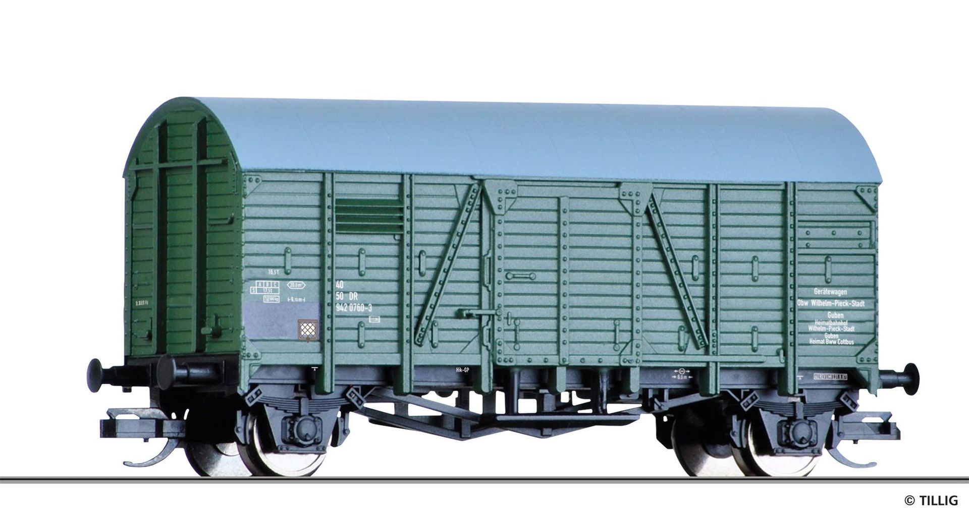 Tillig 95233 - Bauzug-Gerätewagen DR Ep.IV TT 1:120