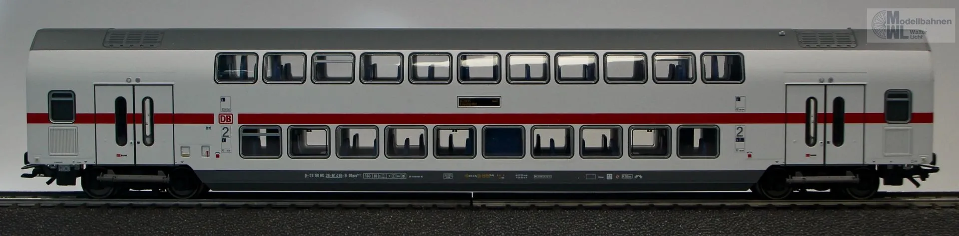 Märklin 43482 - MÄRKLIN - IC-Doppelstockwagen DB Ep.VI 2.Kl. H0/WS