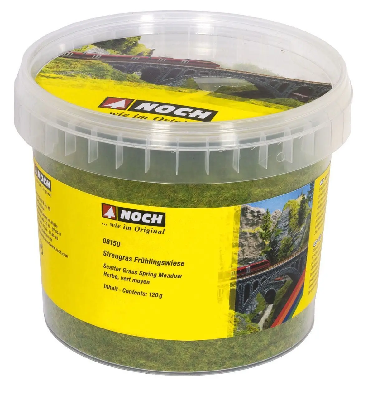 Noch 08150 - Streugras Frühlingswiese 2,5 mm, 120 g G/1/0/H0/H0m/H0e/TT/N/Z