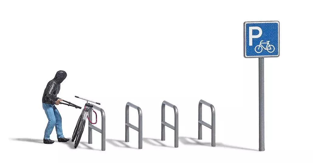 Busch 7950 - A-Set: Fahrradklau H0 1:87