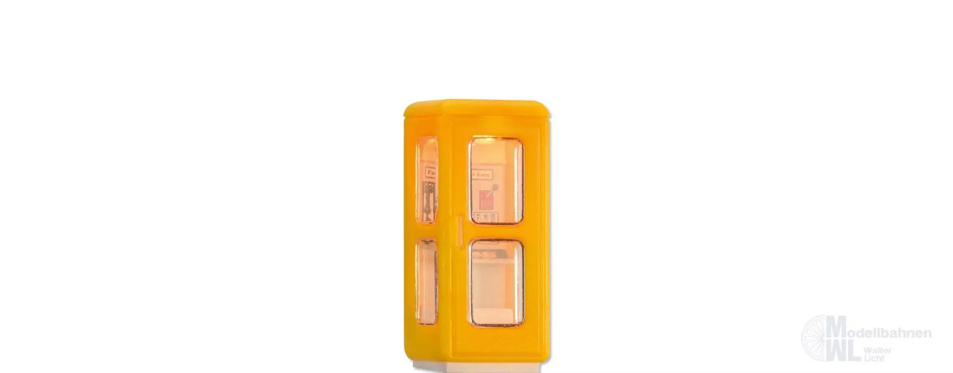 Brawa 5442 - Telefonzelle beleuchtet Epoche IV H0 1:87