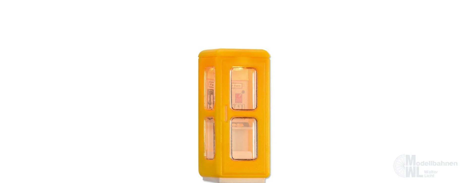 Brawa 5442 - Telefonzelle beleuchtet Epoche IV H0 1:87