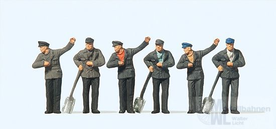 Preiser 14014 - Dampflokpersonal H0 1:87 Preiser 14014 - Dampflokpersonal H0 1:87