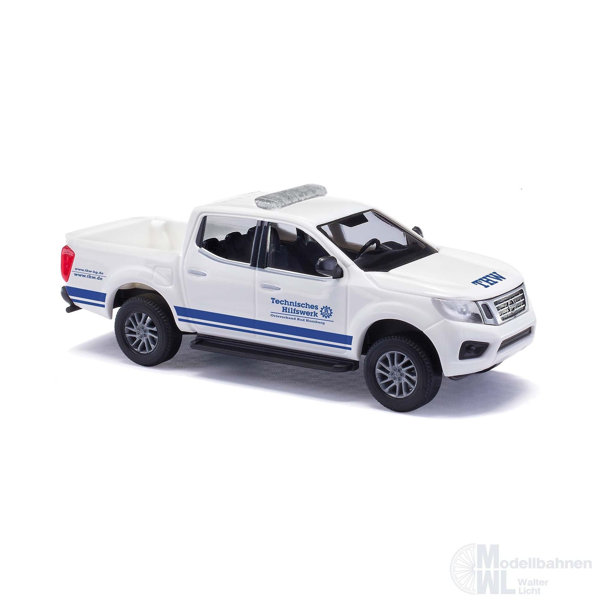 Busch 53723 - Nissan Navara THW Bad Homburg H0 1:87