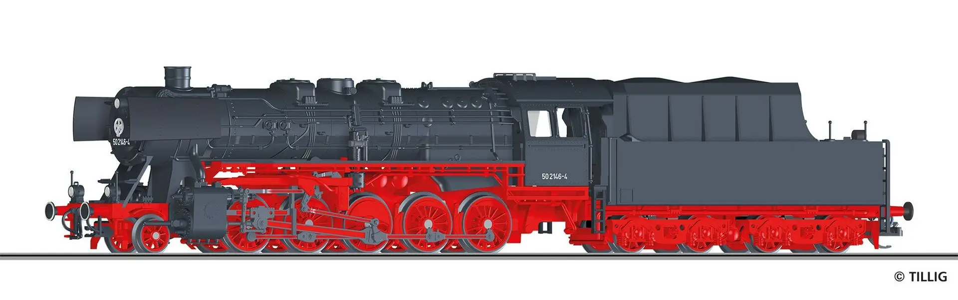 Tillig 04293 - Dampflok BR 50 DR Ep.IV TT 1:120
