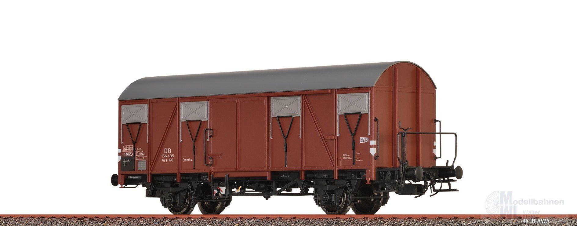 Brawa 50155 - Güterwagem ged. DB Ep.III Grs-60 Gmmhs H0/GL Brawa 50155 - Güterwagem ged. DB Ep.III Grs-60 Gmmhs H0/GL