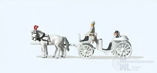 Preiser 79479 - Hochzeitskutsche, offen N 1:160