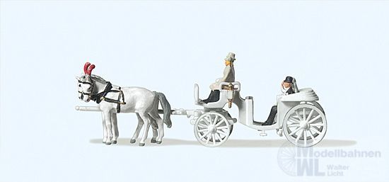 Preiser 79479 - Hochzeitskutsche, offen N 1:160