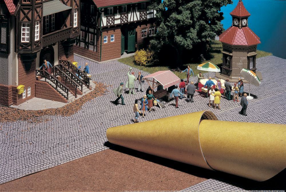 Vollmer 46023 - Mauerplatte Holz aus Kunst H0 1:87