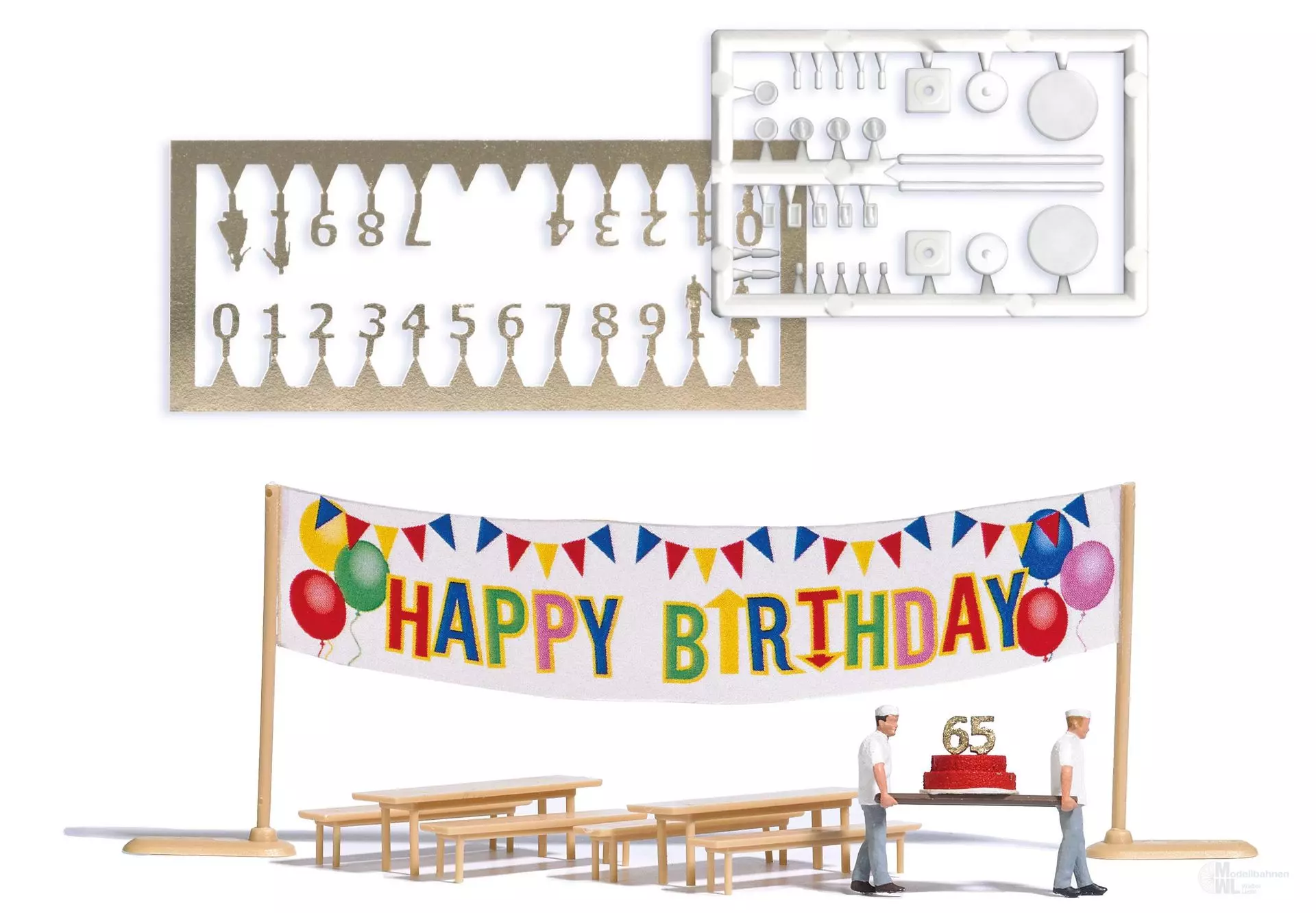 Busch 6565 - Action Set: Happy Birthday! H0 1:87