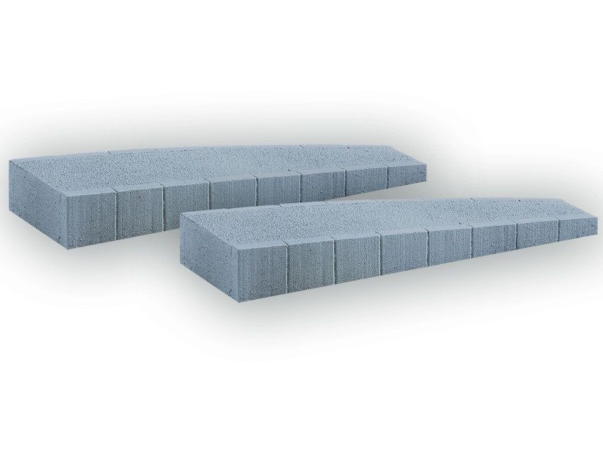 Noch 66018 - Bahnsteig Epoche III – IV, gebogene Enden für Radius (R2) 437 mm, H0 1:87
