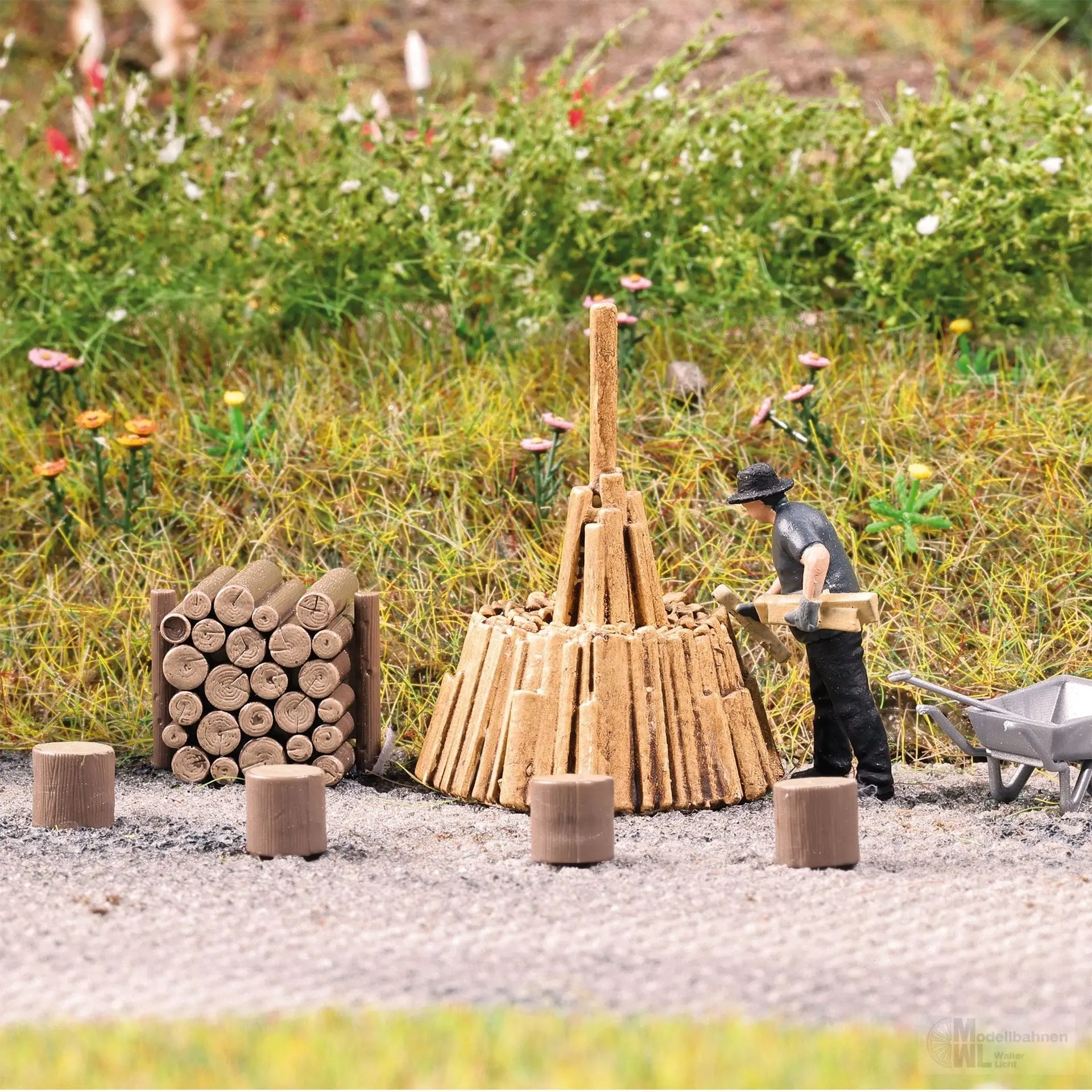 Busch 79941 - A-Set: Holz schichten H0 1:87