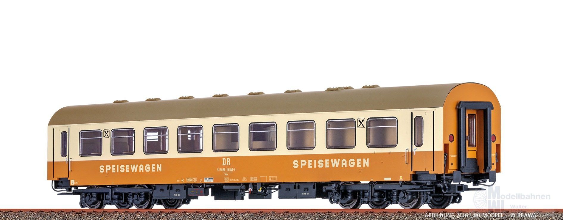 Brawa 65091 - Speisewagen WRge DR Ep.IV N 1:160