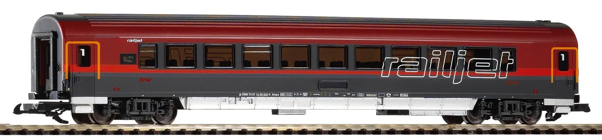 Piko 37666 - Personenwagen Railjet ÖBB Ep.VI 1.Kl. Spur G 1:22,5