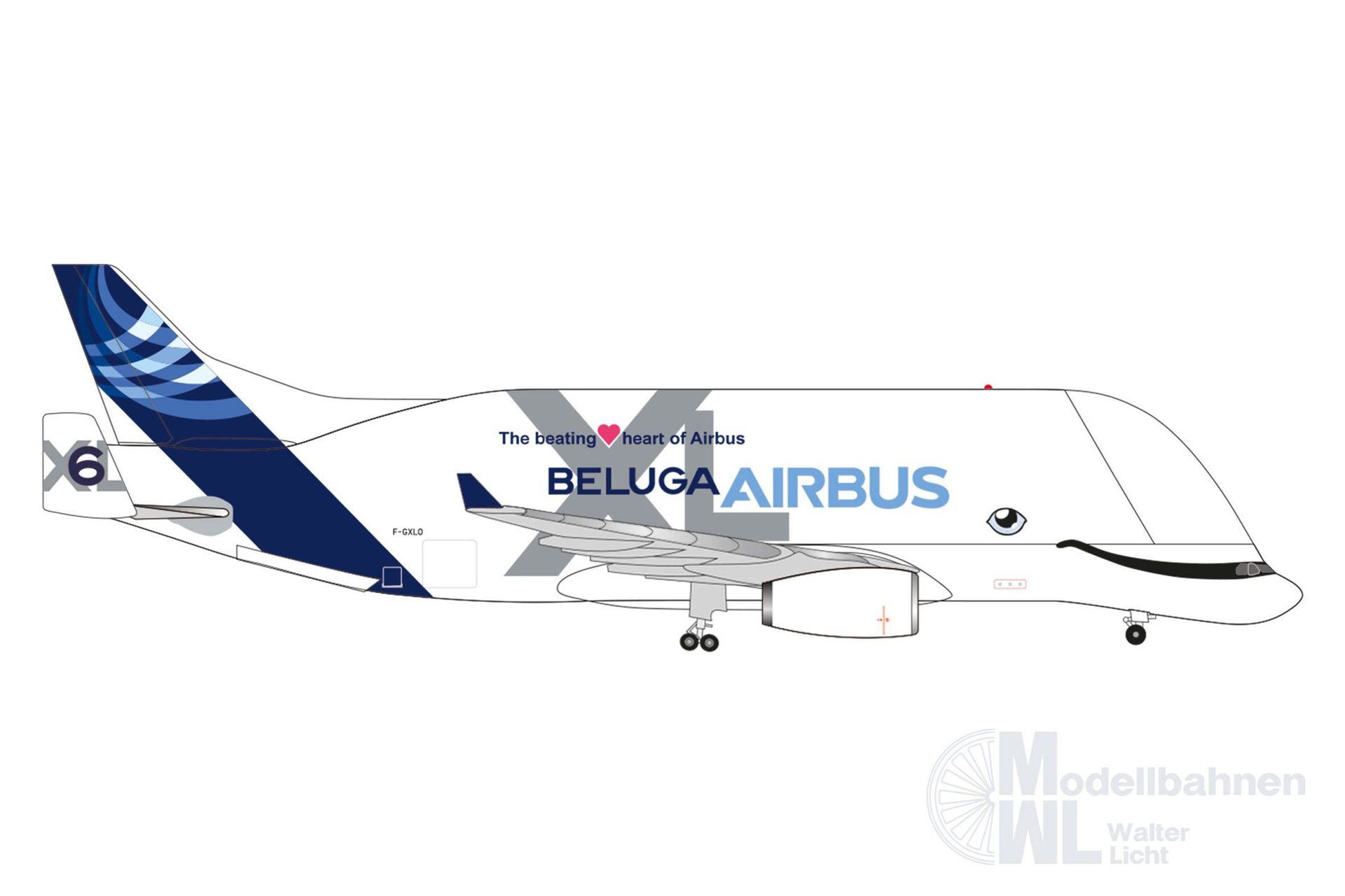 Herpa 534284-002 - Airbus Beluga XL 6 1:500