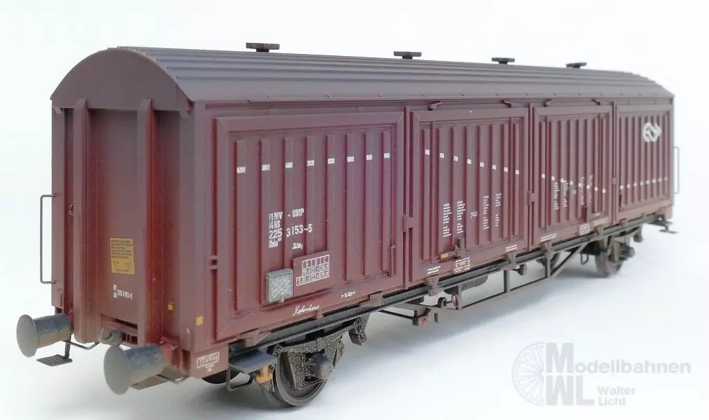 Exact Train 22080 - Güterwagen gedeckt NS Ep.IV Hbis EUROP 8 Sicken gealtert H0/GL