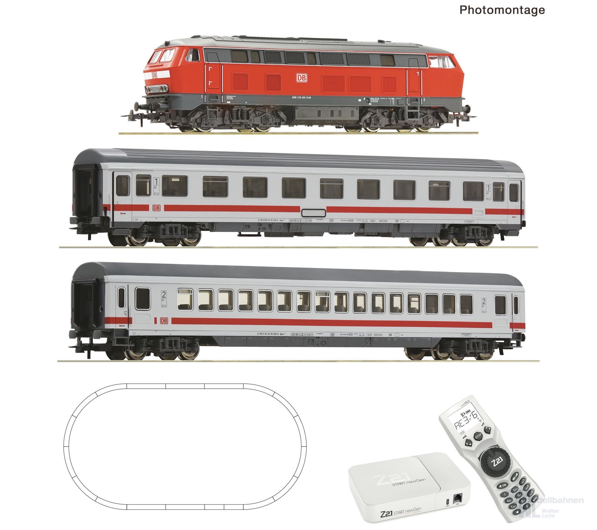 Roco 5110013 - Z21 start newGen Startset Multimaus Rocoline BR 218 DB Ep.VI H0/GL