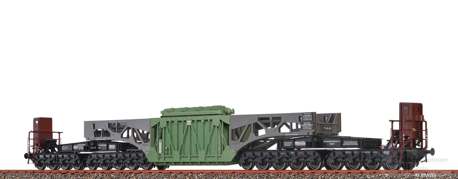 Brawa 51273 - Schwerlastwagen DRG Ep.II SSt125 RWE H0/WS Brawa 51273 - Schwerlastwagen DRG Ep.II SSt125 RWE H0/WS