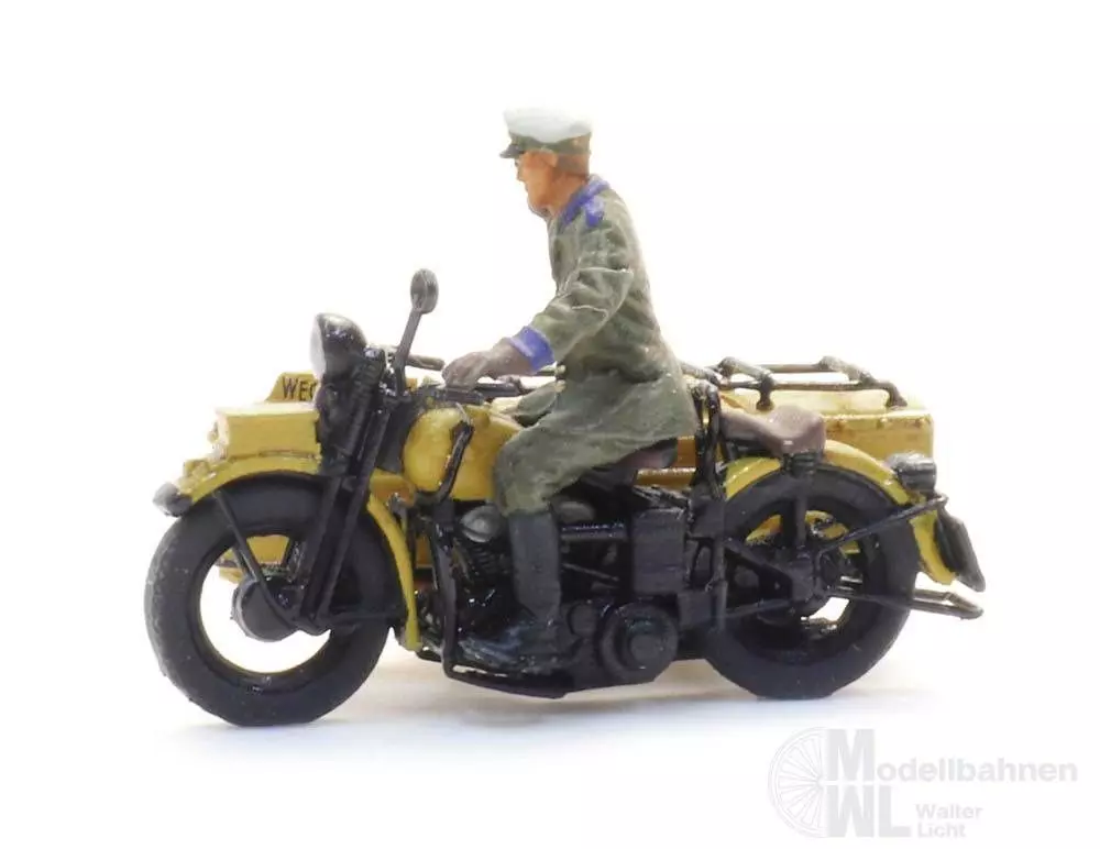 ARTITEC b.v. 387.485 - ANWB Pannenhilfe Motorrad m. Beiwagen Fertigmodell H0 1:87