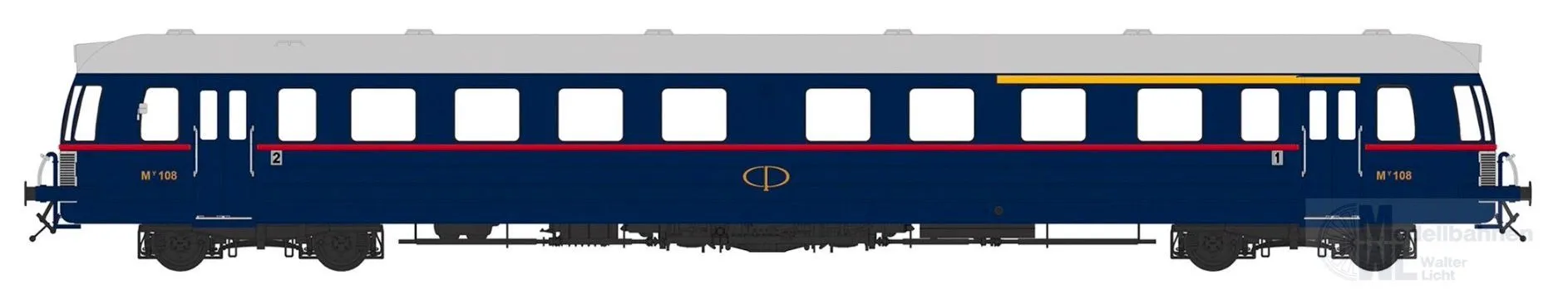 Sudexpress SNMY10818 - Triebwagen Serie 0100 CP Ep.III My 108 Anos 60 H0/GL