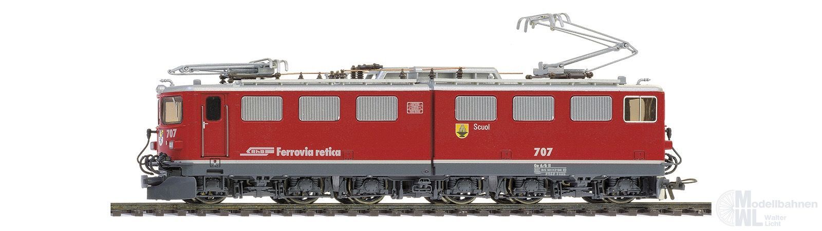 Bemo 1254143 - E-Lok Ge6/6 II 703 RhB Ep.VI St.Moritz H0m