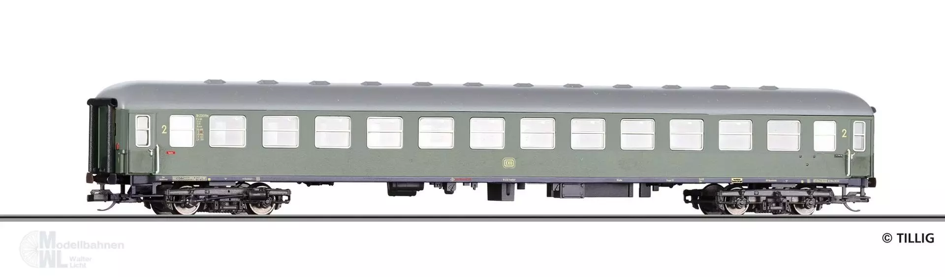 Tillig 16222 - Personenwagen DB Ep.III 2.Kl. B4üm-54 TT 1:120