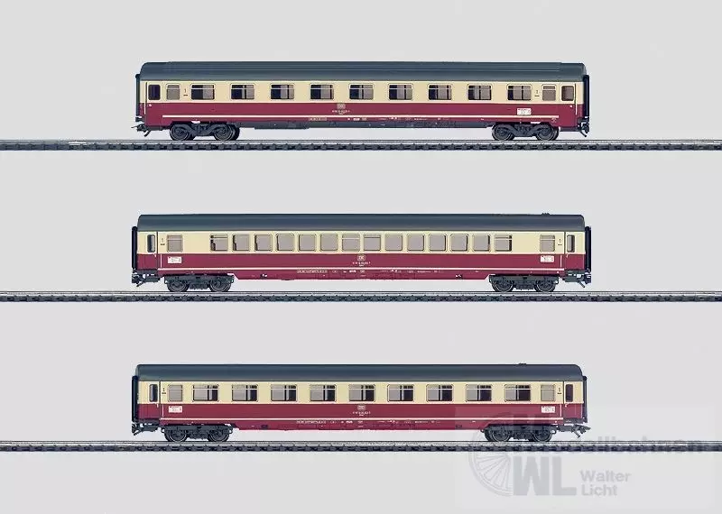 Märklin 42993 - MÄRKLIN - Personenwagen Set DB Ep.IV Südwind 3.tlg. H0/WS