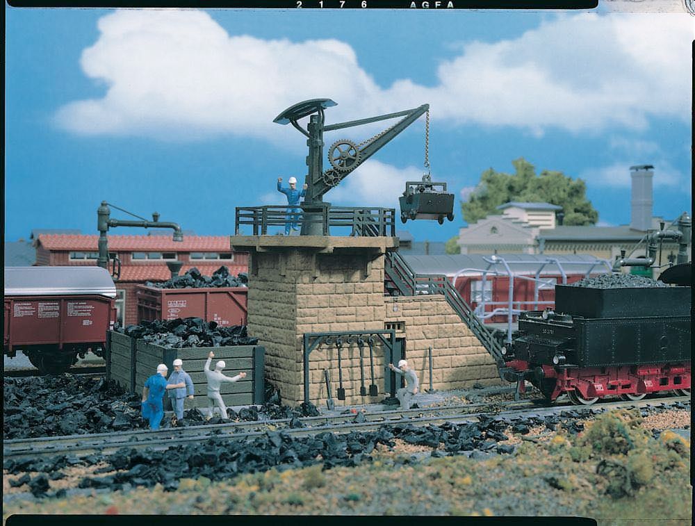 Vollmer 45718 - Kleinbekohlungsanlage mit Kran H0 1:87