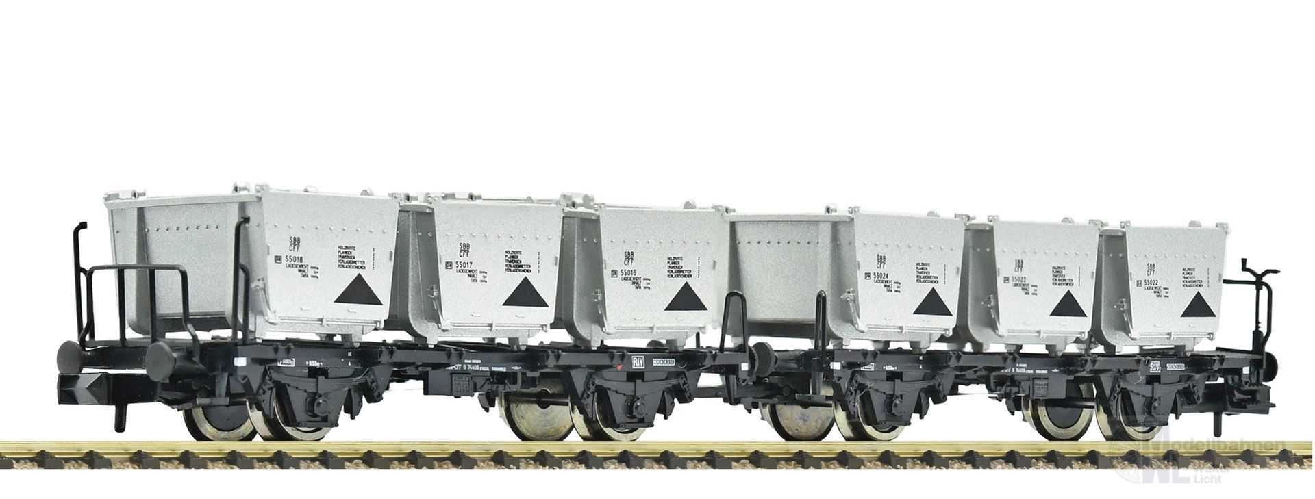 Fleischmann 6660154 - Behältertragwagen SBB Ep.III/IV N 1:160