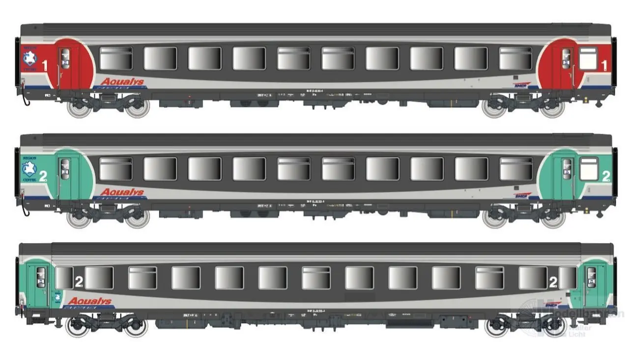 LS Models 40720 - Personenwagen Set AQUALYS Ep.V/VI 3.tlg. H0/GL