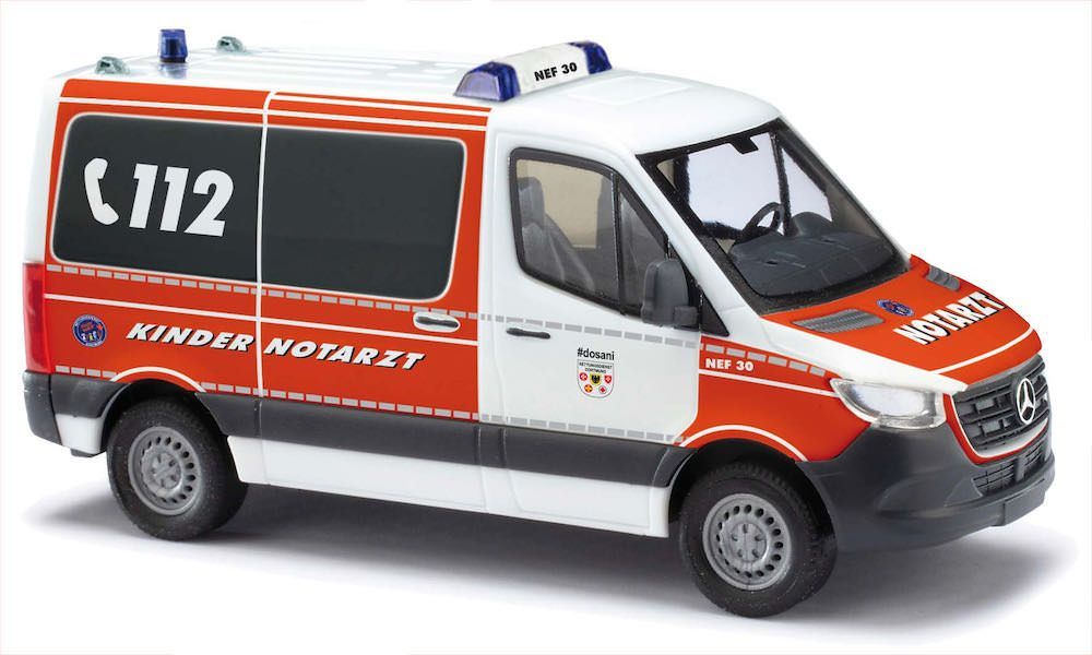Busch 53465 - Mercedes-Benz Sprinter kurz Rettungsdienst Dortmund H0 1:87 Busch 53465 - Mercedes-Benz Sprinter kurz Rettungsdienst Dortmund H0 1:87