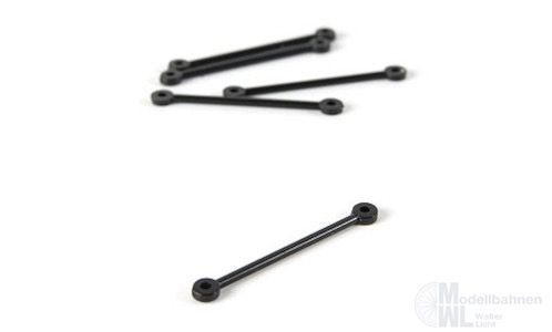 Brekina 10066 - Zubehör Abschleppstangen 5 Stück schwarz H0 1:87