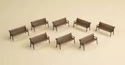 Auhagen 41199 - 8 Bänke H0 1:87