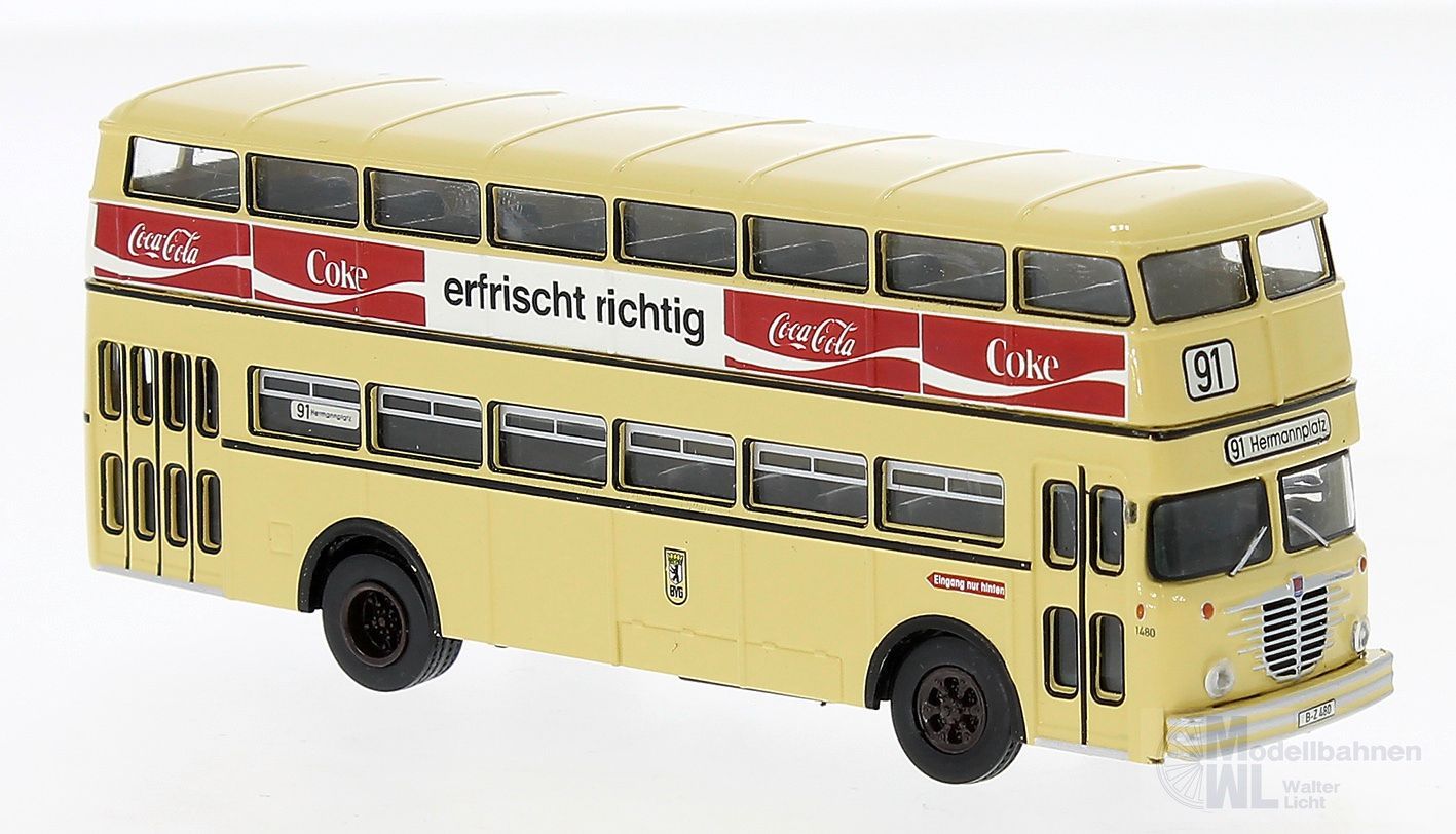 Brekina 61260 - Büssing D2U Coca-ColaBVG H0 1:87 Brekina 61260 - Büssing D2U Coca-ColaBVG H0 1:87