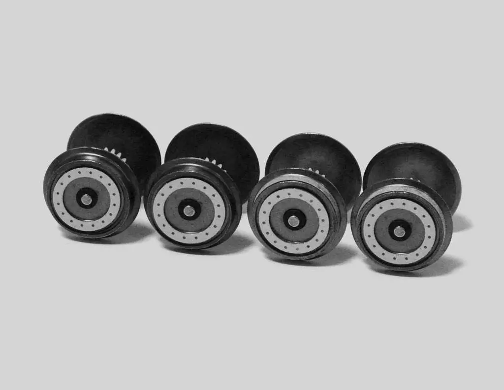 Piko 56185 - Radsätze bedruckt und profiliert für Diesellok Vectron 4 Stück H0/WS