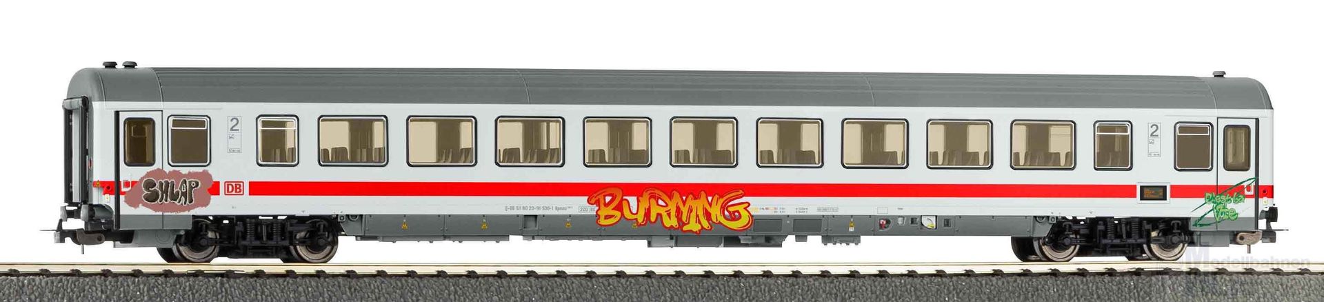Piko 58848 - Personenwagen DB Ep.VI 2.Kl. Bpmz 284 mit Graffiti H0/GL