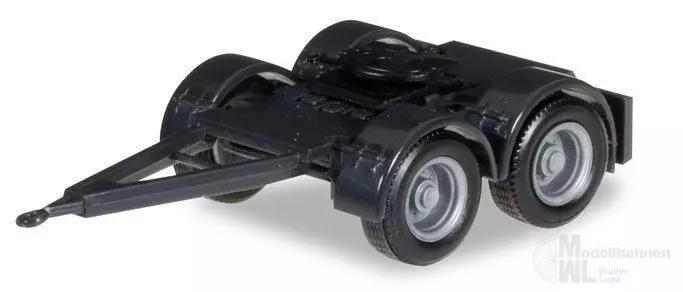 Herpa 051453-002 - Dolly für Hängerzug, überlang (4 Stück), schwarz H0 1:87