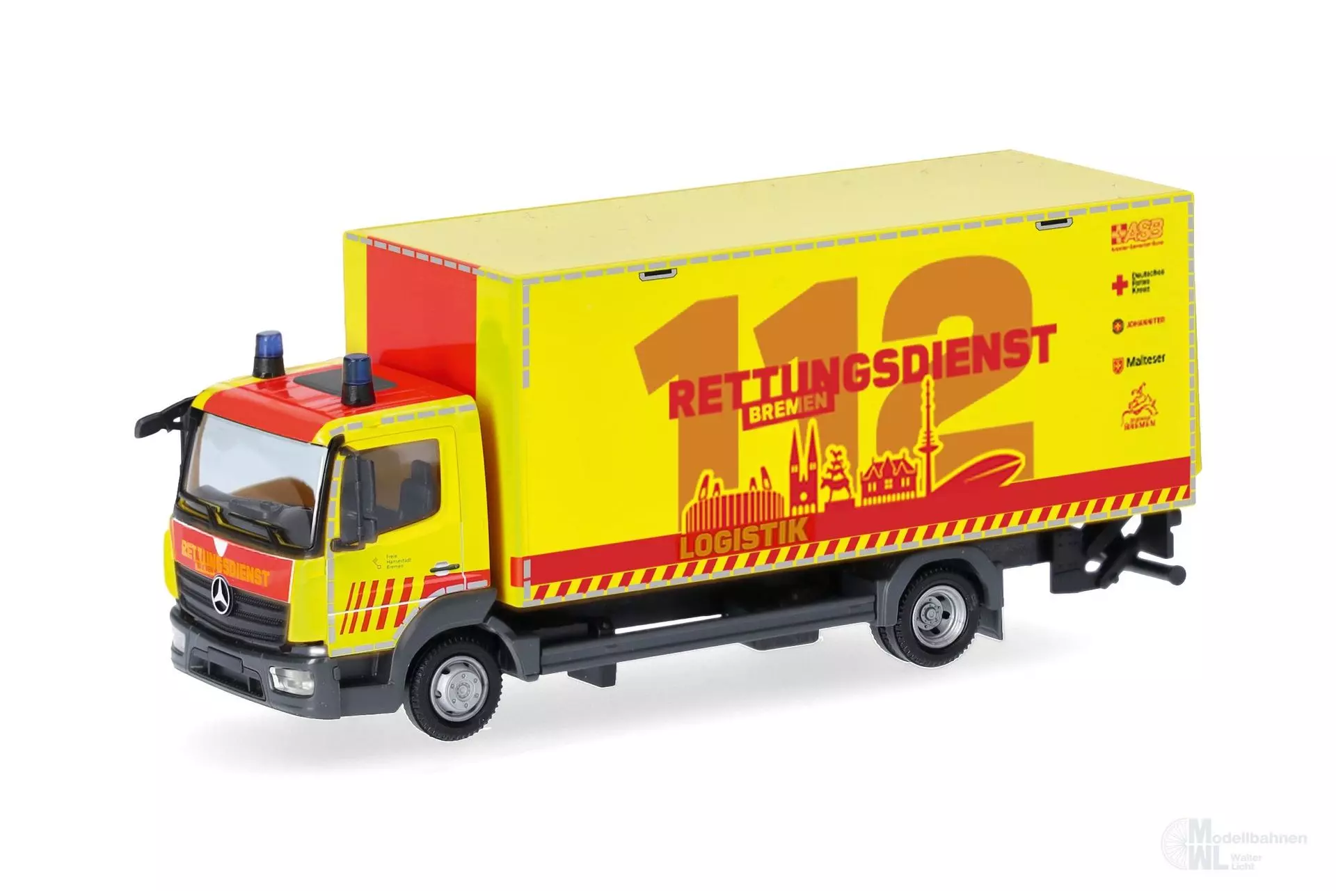 Herpa 099448 - Mercedes-Benz Atego 13 KoLKW mLBW Rettung H0 1:87