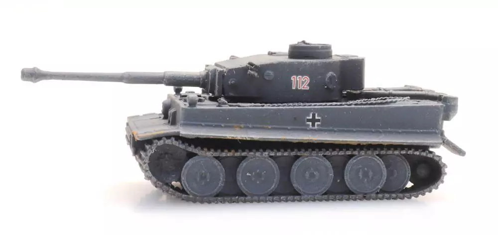 ARTITEC b.v. 6160093 - WM Tiger I grau Eisenbahntransport N 1:160