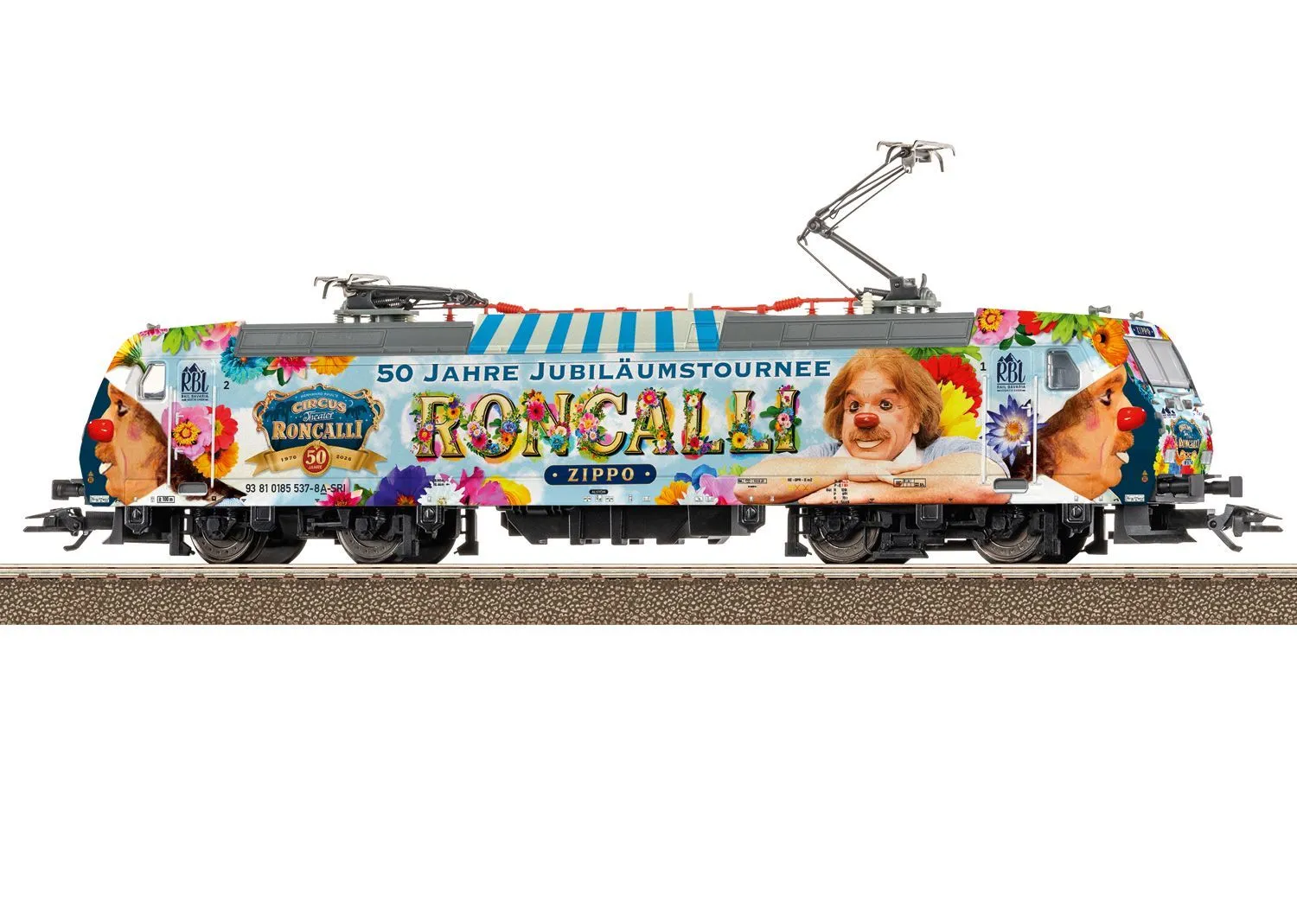 Trix 22469 - E-Lok BR 185.1 Roncalli RAIL BAVARIA GmbH Ep.VI H0/GL Sound