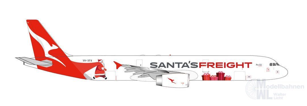 Herpa 538817 - Airbus A321 Qantas P2F Santas Freight 1:500