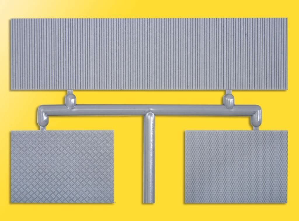 Kibri 11984 - Riffel- Warzenblech Jalousien 3 Stück H0 1:87