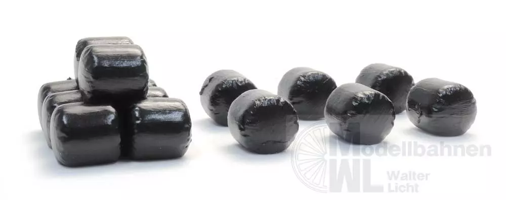 ARTITEC b.v. 387616 - Siloballen schwarz H0 1:87