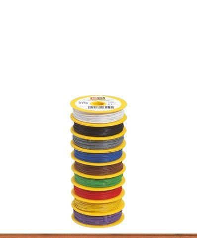 Brawa 3159 - Schaltlitze weiß 0,14 mm² 25 m Spule Brawa 3159 - Schaltlitze weiß 0,14 mm² 25 m Spule