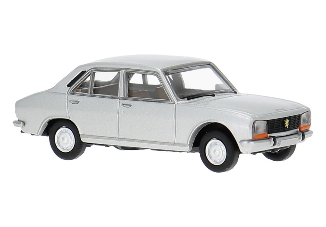 Brekina 29124 - Peugeot 504 in silber H0 1:87