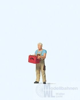 Preiser 28234 - Mann mit Bierkasten H0 1:87 Preiser 28234 - Mann mit Bierkasten H0 1:87