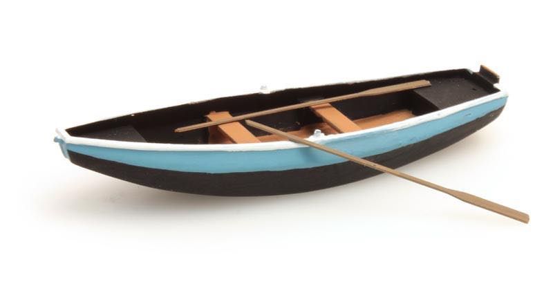 ARTITEC b.v. 387.09-BL - Ruderboot (Stahl) blau 1 Stück H0 1:87