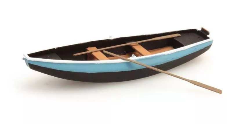 ARTITEC b.v. 387.09-BL - Ruderboot (Stahl) blau 1 Stück H0 1:87