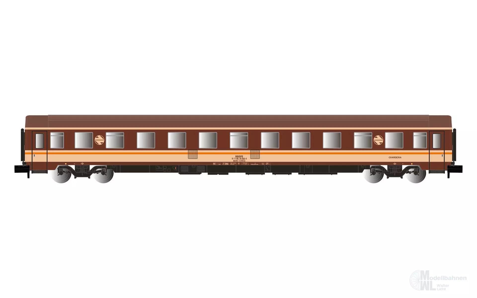 Arnold 4458 - Personenwagen RENFE 2.Kl. Ep.IV Estrella Lackierung N 1:160